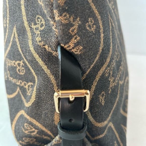 Dooney and Bourke EUC Large Signature Heart Design Black  Dooney and Bourke EUC Large Signature Heart Design Black Denim Tote